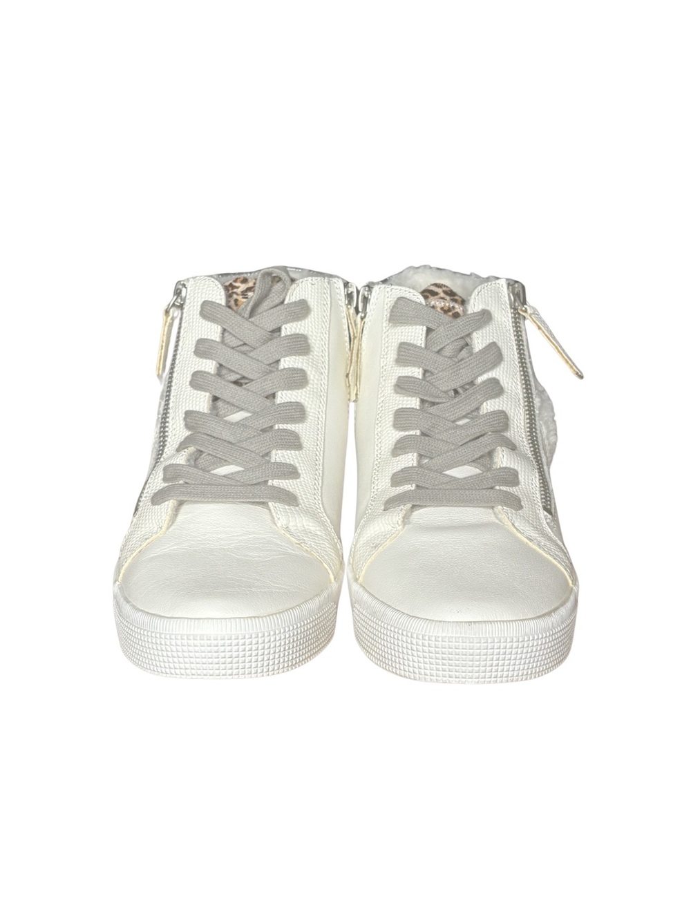 Dolce Vita White Leather Cheetah Print - Picture 4 of 5